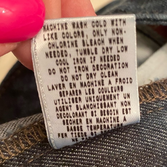 Gently Worn Dark Blue Guess Jeans Size 31 Starlet Slim Bootcut - Picture 15 of 15